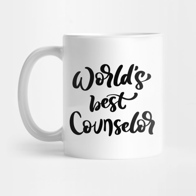 Worlds Best Counselor Teacher School Therapy Therapist Education Admin by Shirtsurf